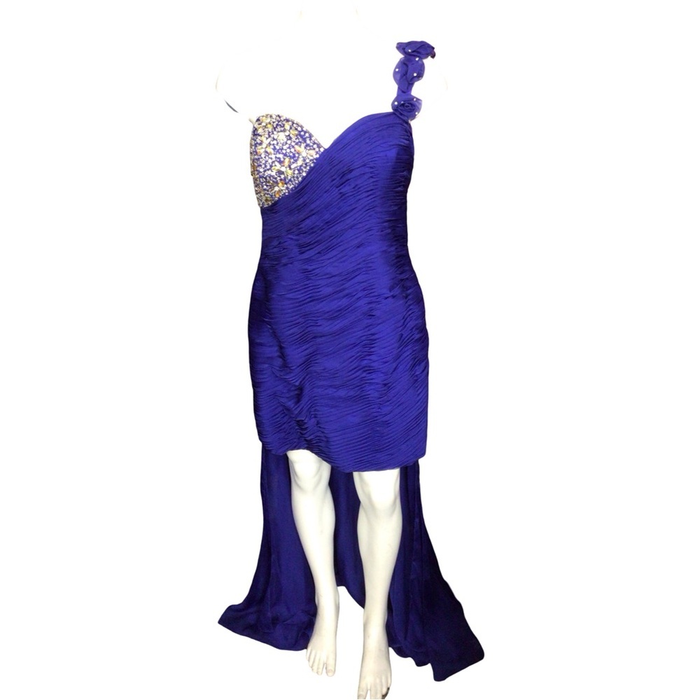 May‎ Queen Royal Blue High Low Dress